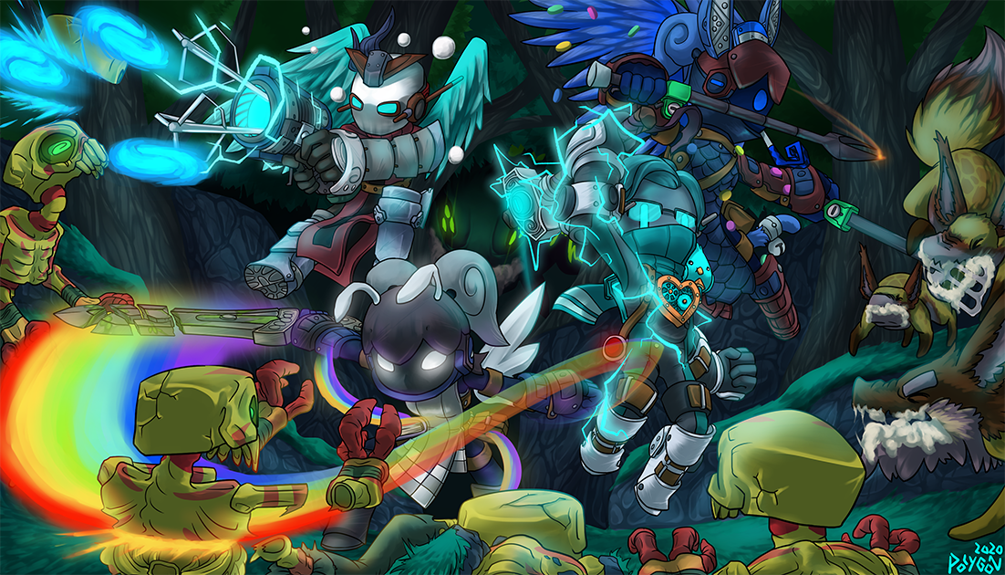 Battle of Gloaming Wildwoods. 2020, digital.